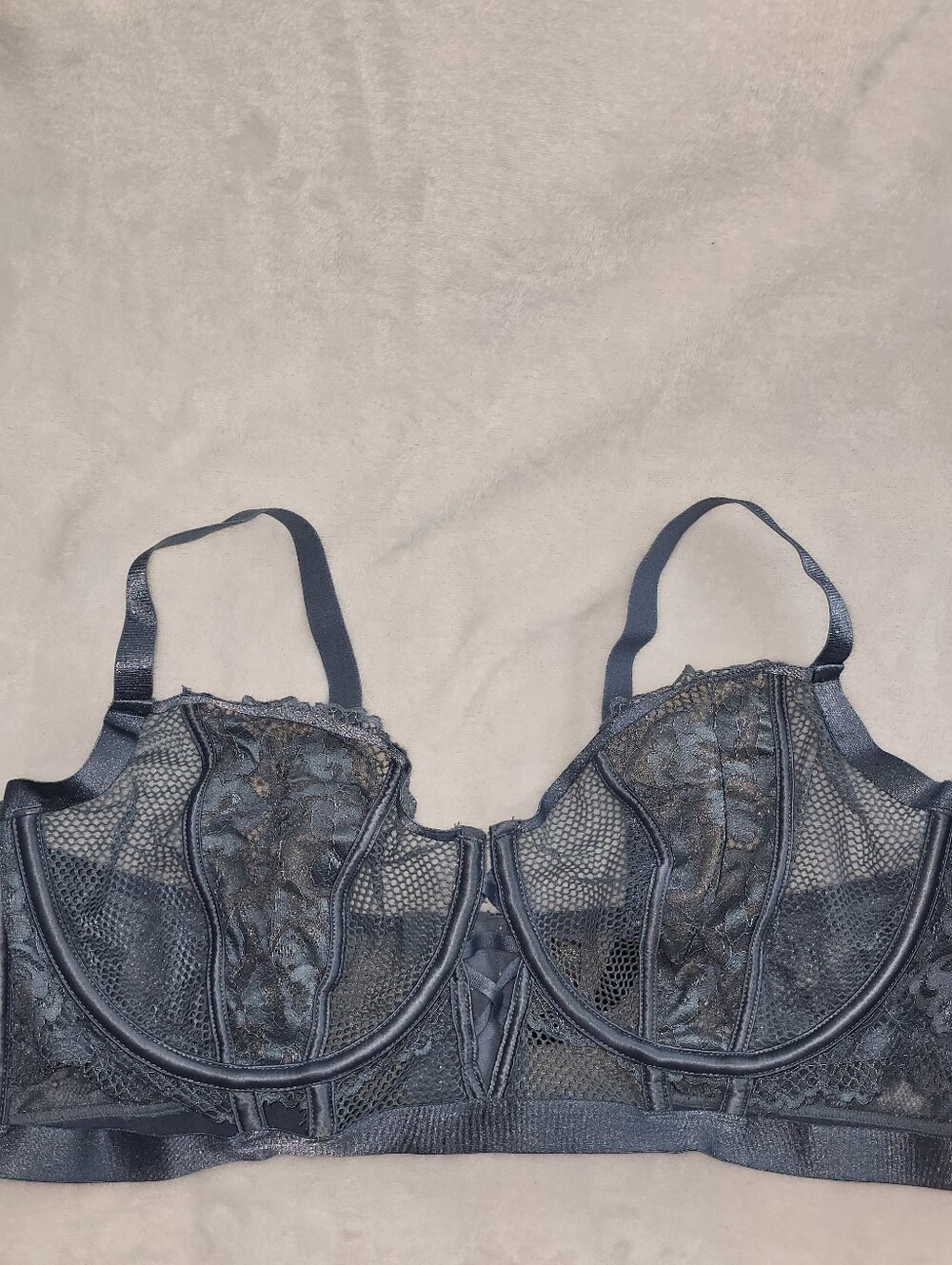 Torrid Curve Vintage Lace Blue Bralette Size 2